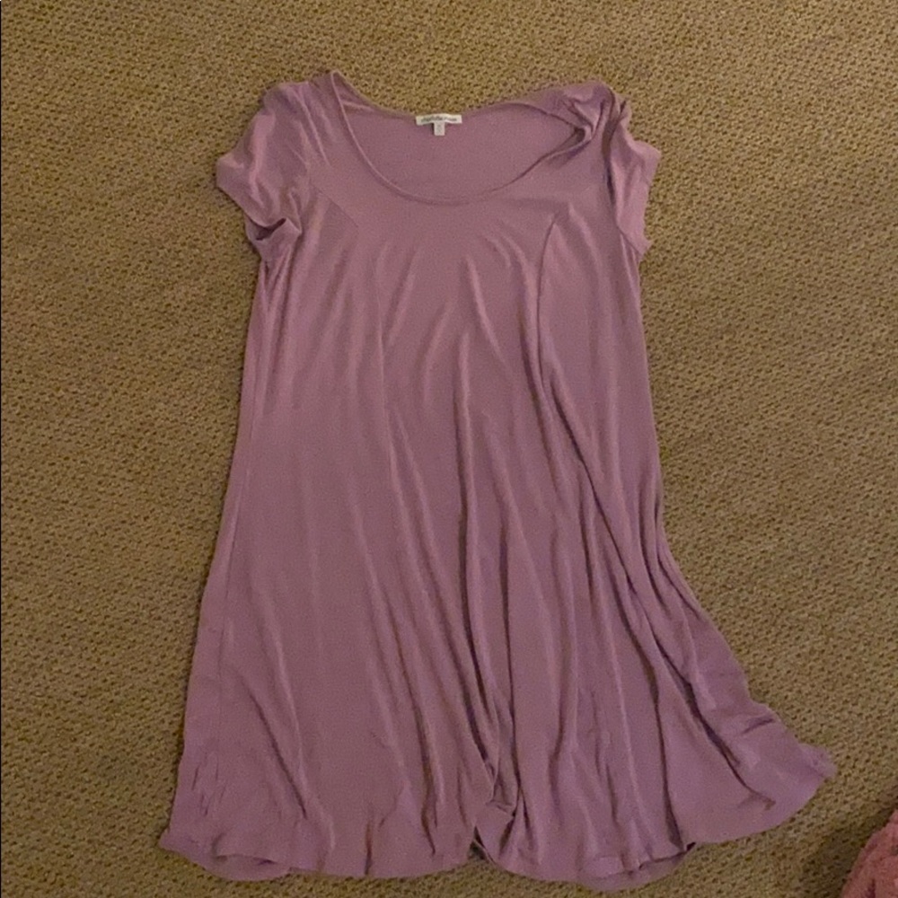 Soft silky t-shirt dress